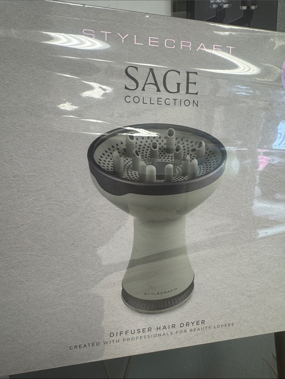 Stylecraft Sage Collection Diffuser Hair Dryer - Sage Green